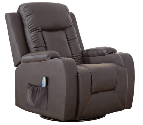 Comhoma Leather Recliner Chair With Heated Massage