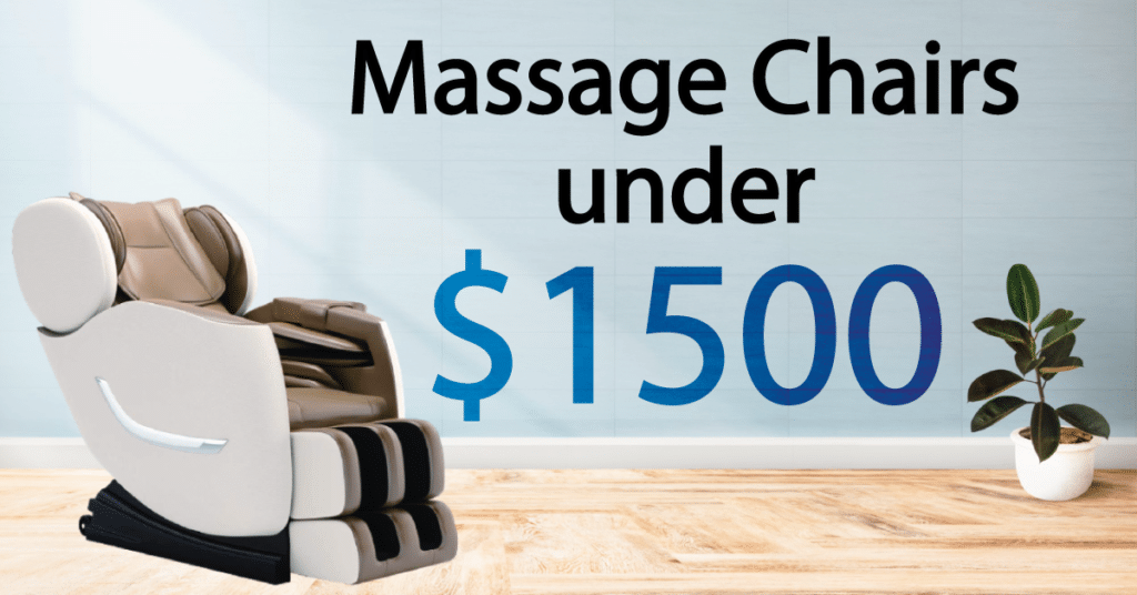 3 Best Massage Chairs Under 1500 Dollars - Buying Guide - Chairs Area